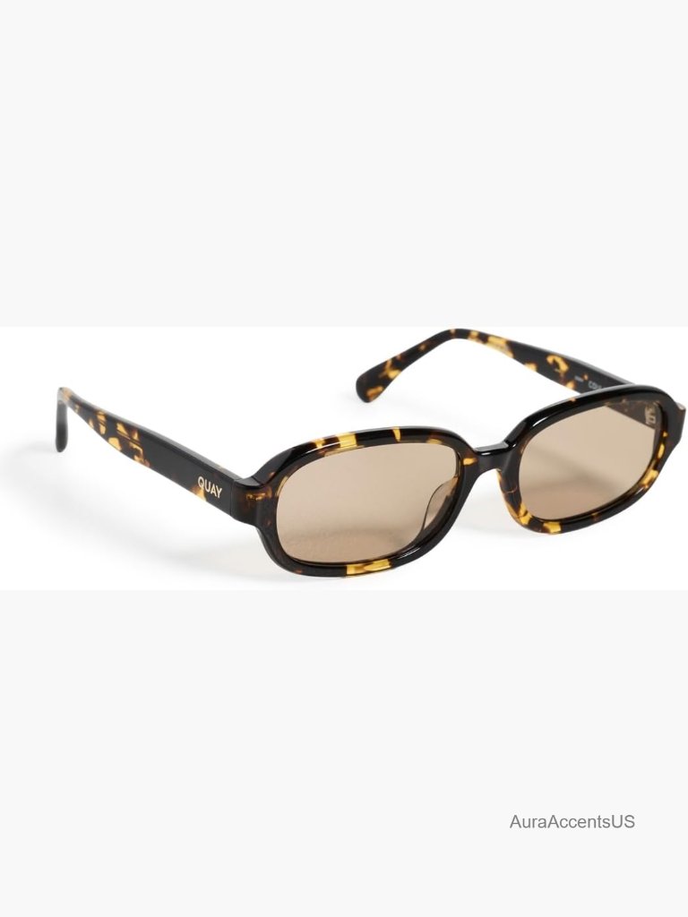 Rectangular Non-Polarized Sunglasses With Soft Case